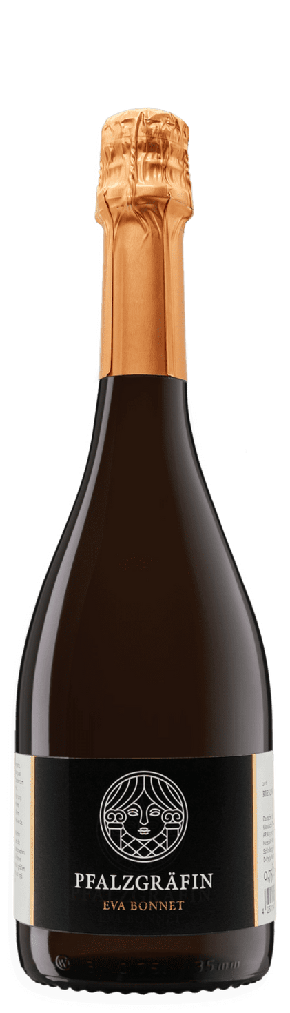 DIE PFALZGRÄFIN by Eva Bonnet  brut Riesling Sekt b.A. Pfalz Traditionelle Flaschengärung