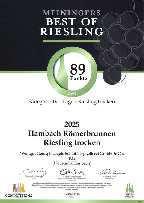 2025 "RÖMERBRUNNEN" Riesling trocken