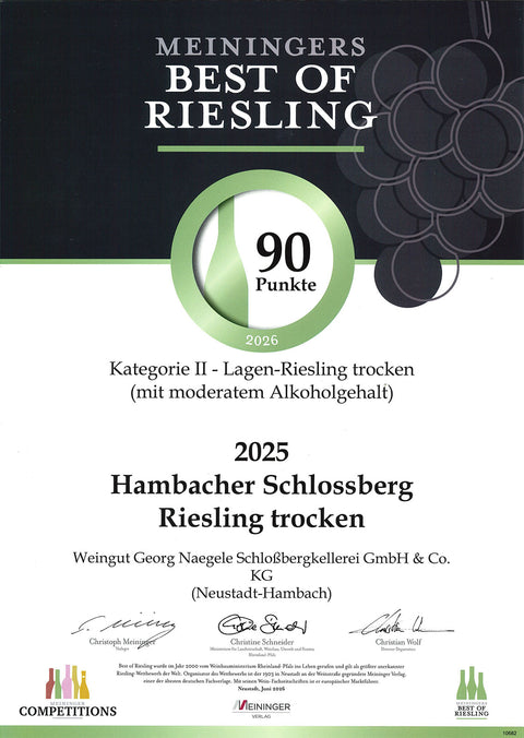 2025 "SCHLOSSBERG" Riesling trocken